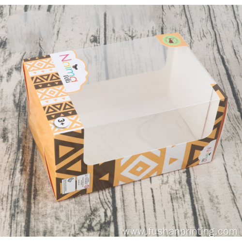 Recyclable paper box skin card packaging box